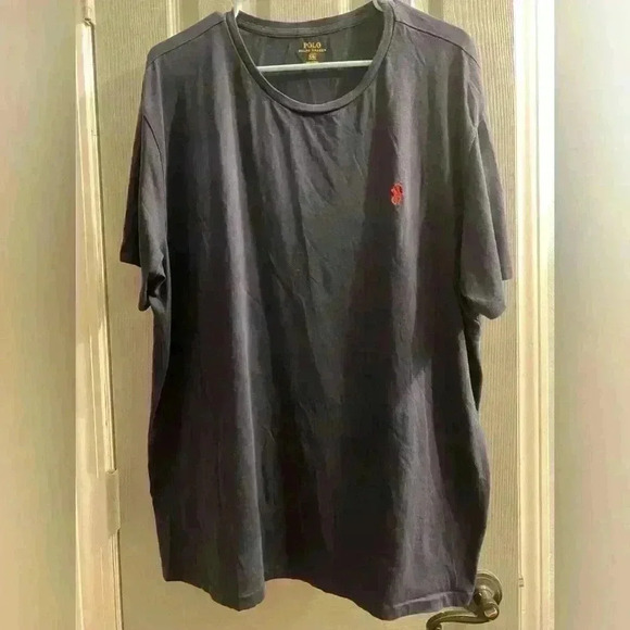 Mens Polo Ralph Lauren Short sleeve T shirt in navy with red logo on front. XXL - Picture 1 of 7